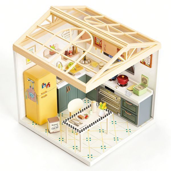 Конструктор-румбокс Кухня Mini House 8005-MH серії "Інтер'єр", зі світлом 8005-MH фото
