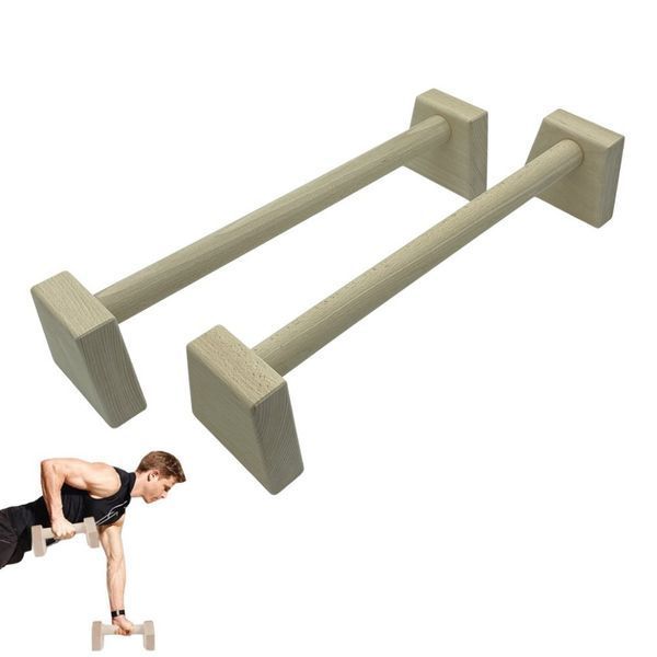 Паралетси, упори для віджимання дерев'яні Wood Gym Push Up NE-WD-60 з бука 50 см 2 шт NE-WD-60 фото