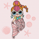 Картина за номерами "L.O.L. Surprise! Mermaids Neon QT" KHO6264, 40х40 см KHO6264 фото 1