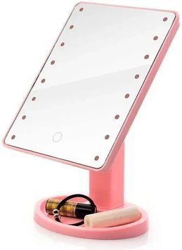 Рожевий Дзеркало з LED підсвічуванням для макіяжу Magic MakeUp Mirror mu60016/1 фото