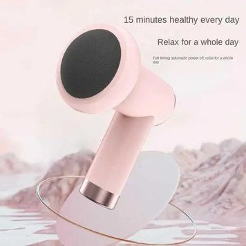 Масажер ручний Replicates Shiatsu Massager YX-720 для тіла акумуляторний із насадками антицелюлітний Рожевий YX720 фото