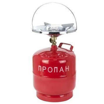 Кемпінговий газовий балон Турист на 8 л з пальником 506666 фото