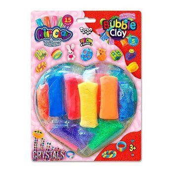 Креативна творчість із пластиліну "Air Clay+Bubble Clay" ARBB-03-01 блістер 15 брикетів ARBB-03-01 фото