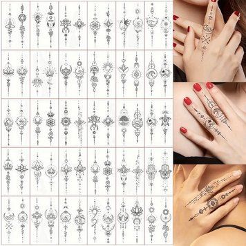 Набір дитячих тимчасових тату "Чорні міні №2" black-tattoo-mini-set-2-3, 30 штук по 9,5*5,5 см black-tattoo-mini-set-2-3 фото