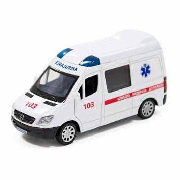 Автомодель "MERCEDES BENZ SPRINTER ШВИДКА ДОПОМОГА" TechnoDrive 250344U 1:32 250344U фото