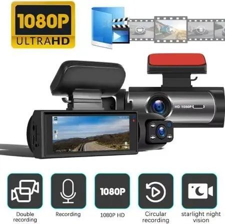 Автомобільний відеореєстратор M8 3,16-дюймовий Full HD 1080P екран з двома камерами MA648 фото