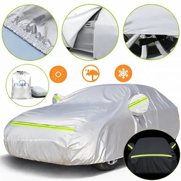 Накидка на машину від сонця та снігу Universal Car Cover захисний чохол для автомобіля XL 2053531 фото
