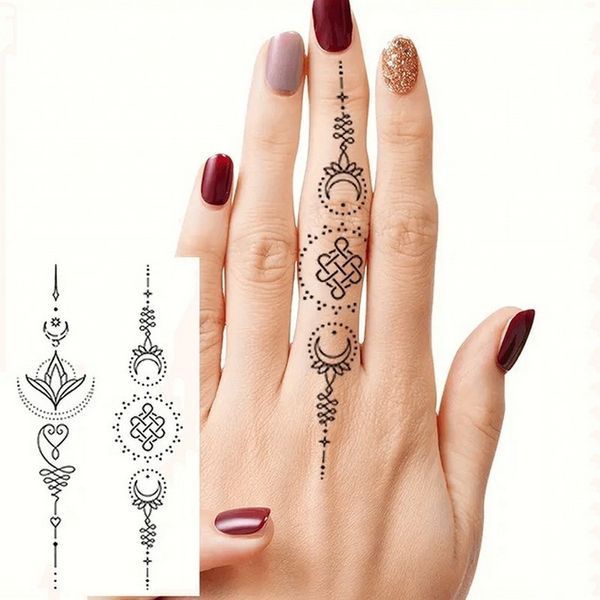 Набір дитячих тимчасових тату "Чорні міні №2" black-tattoo-mini-set-2-3, 30 штук по 9,5*5,5 см black-tattoo-mini-set-2-3 фото