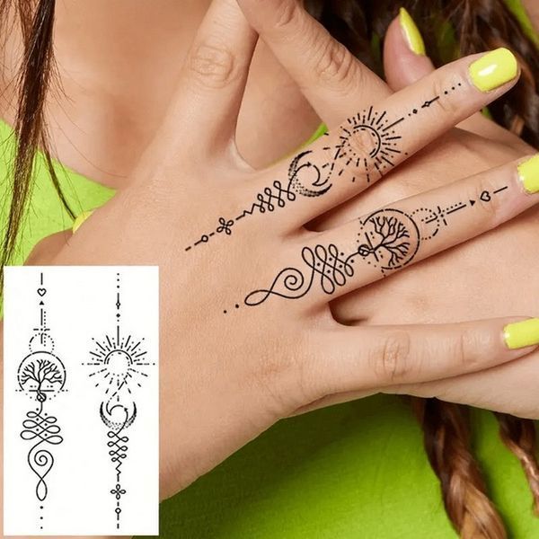 Набір дитячих тимчасових тату "Чорні міні №2" black-tattoo-mini-set-2-3, 30 штук по 9,5*5,5 см black-tattoo-mini-set-2-3 фото