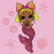 Картина за номерами "L.O.L. Surprise! Mermaids Queen Bee" KHO6265, 40х40 см KHO6265 фото 1