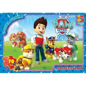 Пазли дитячі "Paw Patrol" Цуценячий патруль PW0813, 70 елементів PW0813 фото