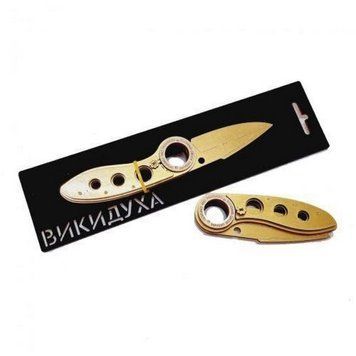 Ніж дерев'яний сувенірний "ВИКИДУХА ФЛІП" FL-GOLD (GOLD) FL-GOLD фото
