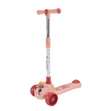 Дитячий самокат триколісний SC2619(Peach) колеса PU, з музикою та світлом SC2619(Peach) фото