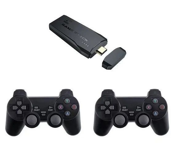 Ігрова приставка M8 64 gb Mini Game Stick 4K HDMI + 2 бездротові джойстики, консоль для телевізора M864 фото