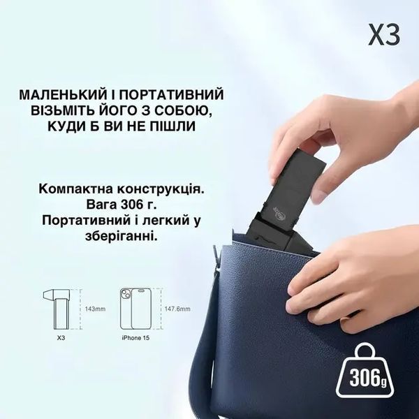 Ручний акумуляторний міні-турбовентилятор, компресор Mini Turbo Jet Fan G9128 фото