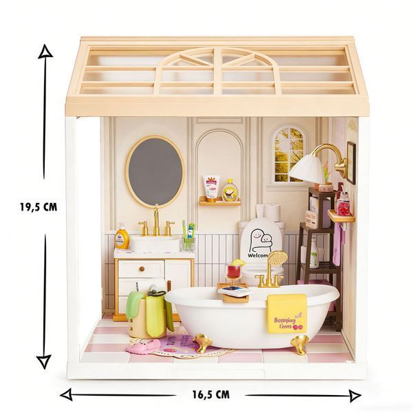 Конструктор-румбокс Ванна кімната Mini House 8009-MH серії "Інтер'єр", зі світлом 8009-MH фото