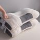 Ортопедична прямокутна подушка 48x74 см з підтримкою шиї та спини Pillow-01 Біло-сіра PILL01 фото 7