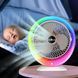 Настільний вентилятор з LED підсвічуванням, USB-заряджання / Портативний вентилятор-зволожувач повітря 3 швидкості, 1200 мАг M17134 фото 4