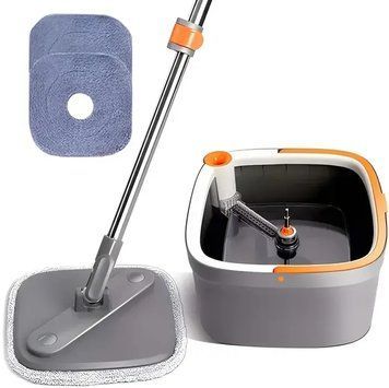 Комплект швабра з відром для миття підлоги Mop with bucket K10 , з віджиманням / Складна швабра 2018761 фото