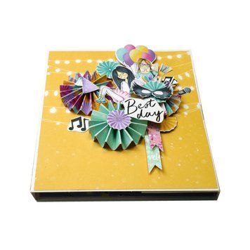 Набір для створення pop-up листівки "Party Girl" FDGCK-052, 14 x 16 см FDGCK-052 фото
