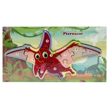 Дерев'яний пазл-вкладиш "Pterosaur" MD 1924-8, 10 елементів MD 1924-8 фото