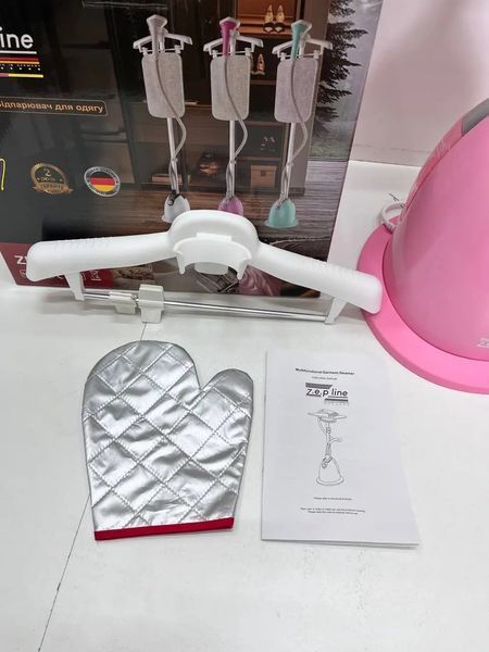 Рожевий Відпарювач вертикальний для одягу зі стійкою Zepline ZP-130 3000W ZP-130/1 фото
