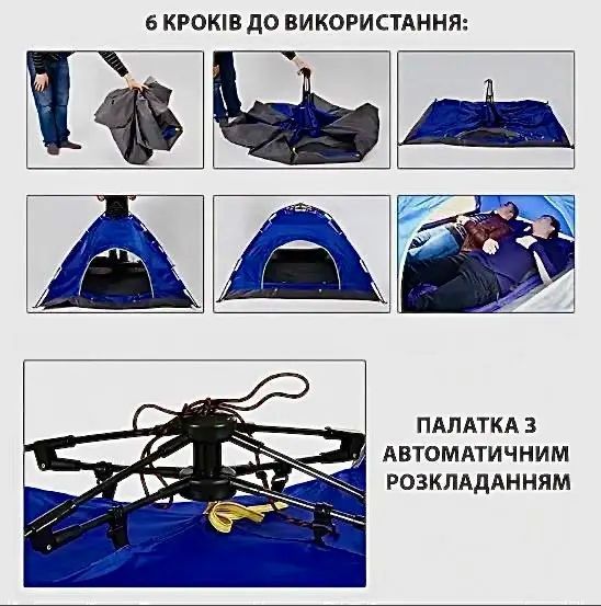 Намет автоматичний місцевий Камуфляж 4-місний palatka1/1 фото