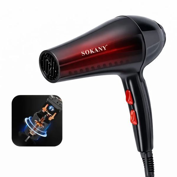 Фен для укладання волосся Sokany SK-2200 з концентратором SK-2200 фото