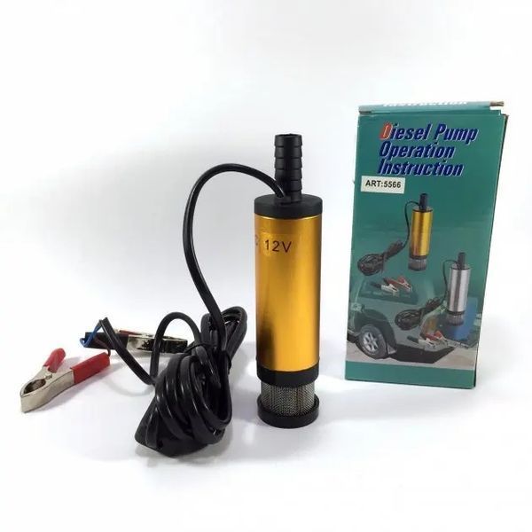 Занурювальний електричний насос для перекачування дизельного палива 12V від прикурювача sp5566 фото