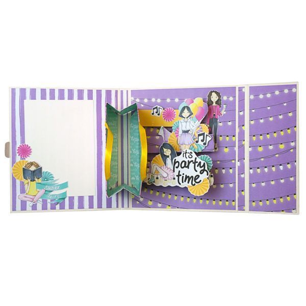 Набір для створення pop-up листівки "Party Girl" FDGCK-052, 14 x 16 см FDGCK-052 фото