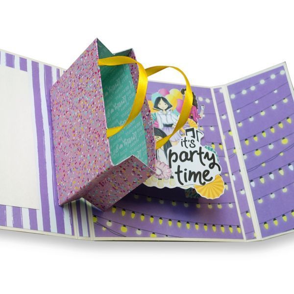 Набір для створення pop-up листівки "Party Girl" FDGCK-052, 14 x 16 см FDGCK-052 фото