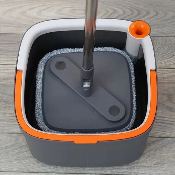 Комплект швабра з відром для миття підлоги Mop with bucket K10 , з віджиманням / Складна швабра 2018761 фото