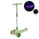 Дитячий самокат триколісний SC2619(Green) колеса PU, з музикою та світлом SC2619(Green) фото 2