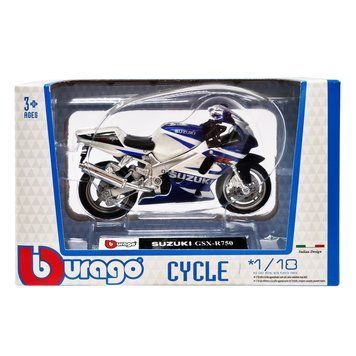 Дитяча модель Мотоцикла "SUZUKI GSX-R750" Bburago 18-51030-1 масштаб 1:18 18-51030-1 фото