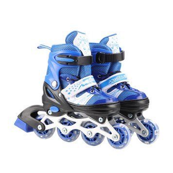 Роликові ковзани RL2502(Blue) колеса PVC, розмір M (34-37), зі світлом RL2502(Blue) фото