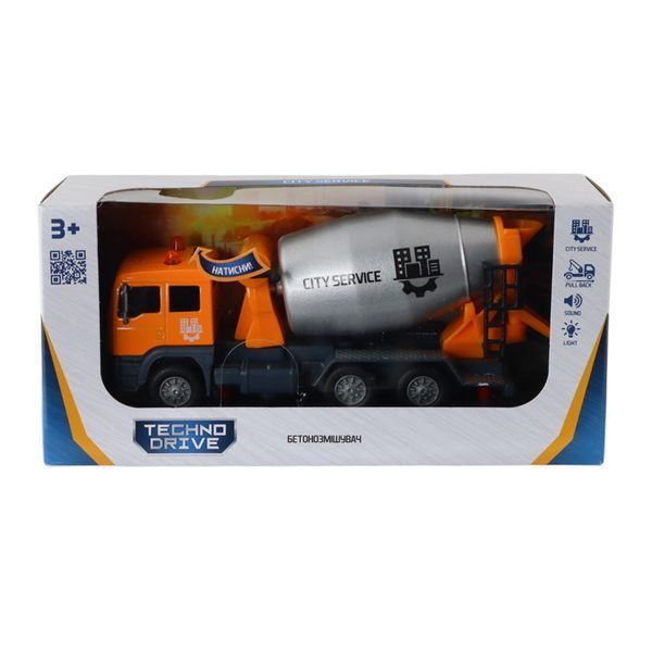 Дитяча ігрова модель Бетонозмішувач TechnoDrive 510777.270 звук і світло 510777.270 фото