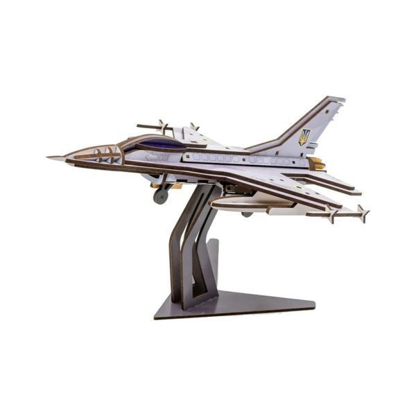 Дерев'яний 3D конструктор "F16" Арт-26913, 79 деталей Арт-26913 фото