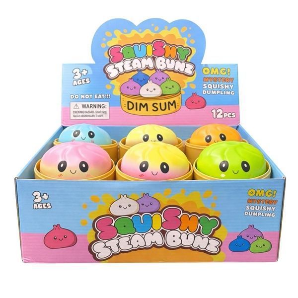Антистрес-іграшка Squishy &laquo;Пельмешка&raquo; у коробочці / Сквіш бао-булочка, пельмень 5,5 см / Іграшка антистрес сквіш Squishy Dumpling Jam1712 фото