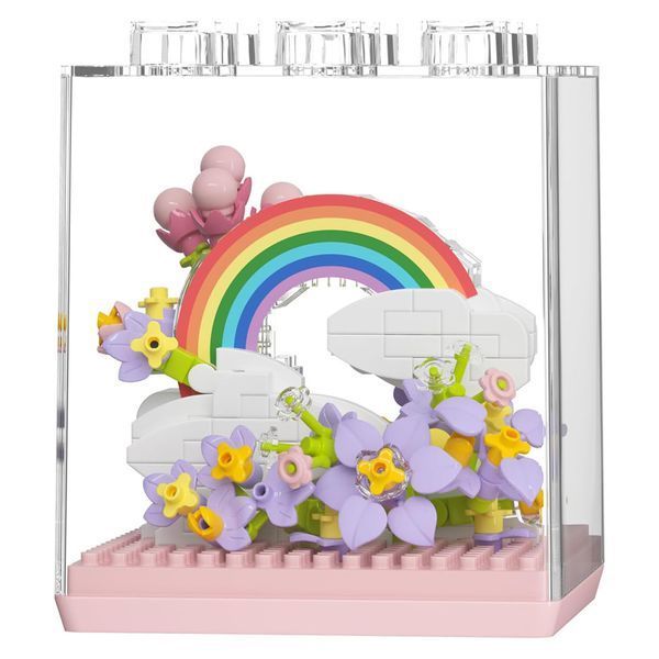 Дитячий Конструктор Flower Language 7346 у колбі, 340 деталей 7346 фото