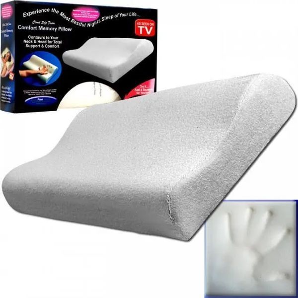 Ортопедична подушка з пам'яттю Memory pillow (меморі пілоу) 2260052 фото