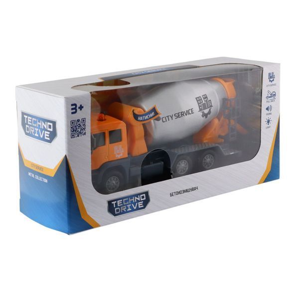 Дитяча ігрова модель Бетонозмішувач TechnoDrive 510777.270 звук і світло 510777.270 фото