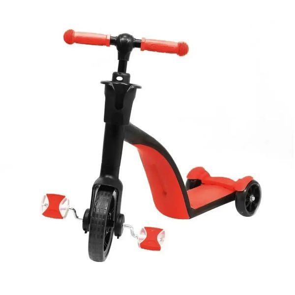 Дитячий самокат трансформер біговіл з кошиком Best Scooter 3 в 1 scooter313 фото