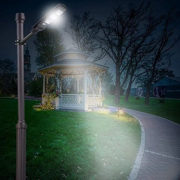 Вуличний ліхтар на стовп solar street light BL BK120-6COB sp7498 фото