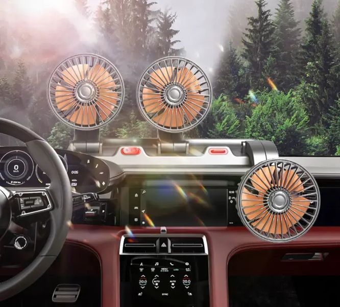 Автомобільний потрійний поворотний 5V USB з табличкою телефону VEN-1027 фото