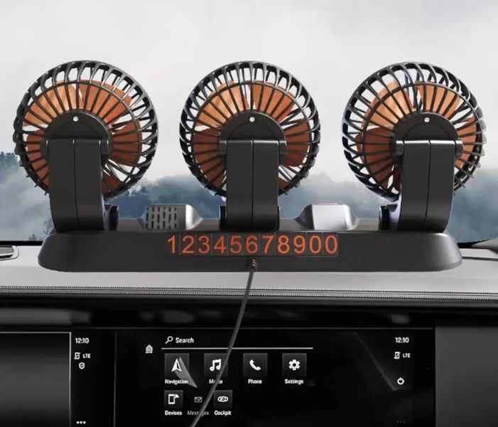 Автомобільний потрійний поворотний 5V USB з табличкою телефону VEN-1027 фото
