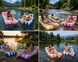 Надувний водний гамак, пліт / Матрац для плавання Pool Loungers / Гамак для плавання з надувними камерами KARMA554 фото 3