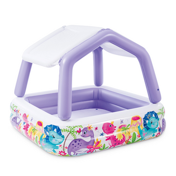 Дитячий надувний басейн 57470(Violet) зі знімним дахом 157 x 122 см 295 л 57470(Violet) фото