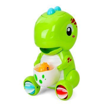 Дитяча іграшка для купання "Динозаврик" 9928-9929(Green) 21 см, водоспад, присоски 9928-9929(Green) фото