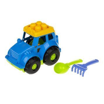 Пісочний набір Трактор "Коник" №1 Colorplast 0206 Синій 0206(Blue) фото