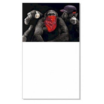 Блокнот з магнітом на холодильник Monkey КТ01032302, 30 аркушів КТ01032302 фото